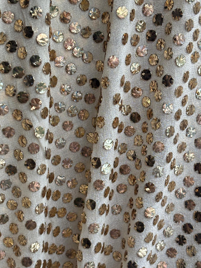 Embroidered  mukesh  ,a traditional Indian embroidery 44" wide and 3.60  yards long.[17690]