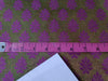 Silk Brocade fabric Semi Sheer Metallic,Green & Pinkish Purple color 44" wide BRO240[4]