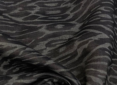 Denim 100% Cotton 58" wide animal print in 2 shades denim blue / teal and denim blue/blue [18613/14]