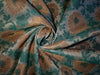 Spun Brocade Fabric Ivory,Green & Metallic Gold color 44" wide BRO226[2]