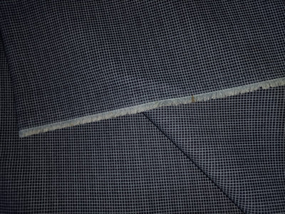 100% Cotton Denim Plaids Fabric 58" wide available in  [ NAVY PLAIDS / /CREAM PLAIDS/]