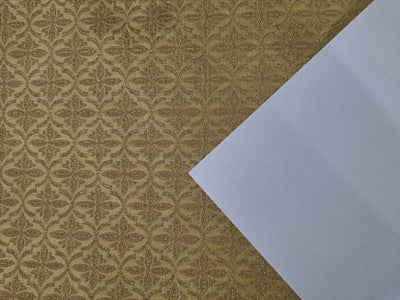 SILK SPUN Brocade fabric GOLD AND METALLIC GOLD Color 44" wide BRO361[2]