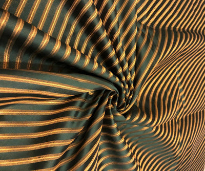 Silk Brocade fabric available in 6 colors royal blue/purple/mustard gold/red/green and gold stripe jacquard 44" WIDE BRO900[1,2.3,4.5,6]