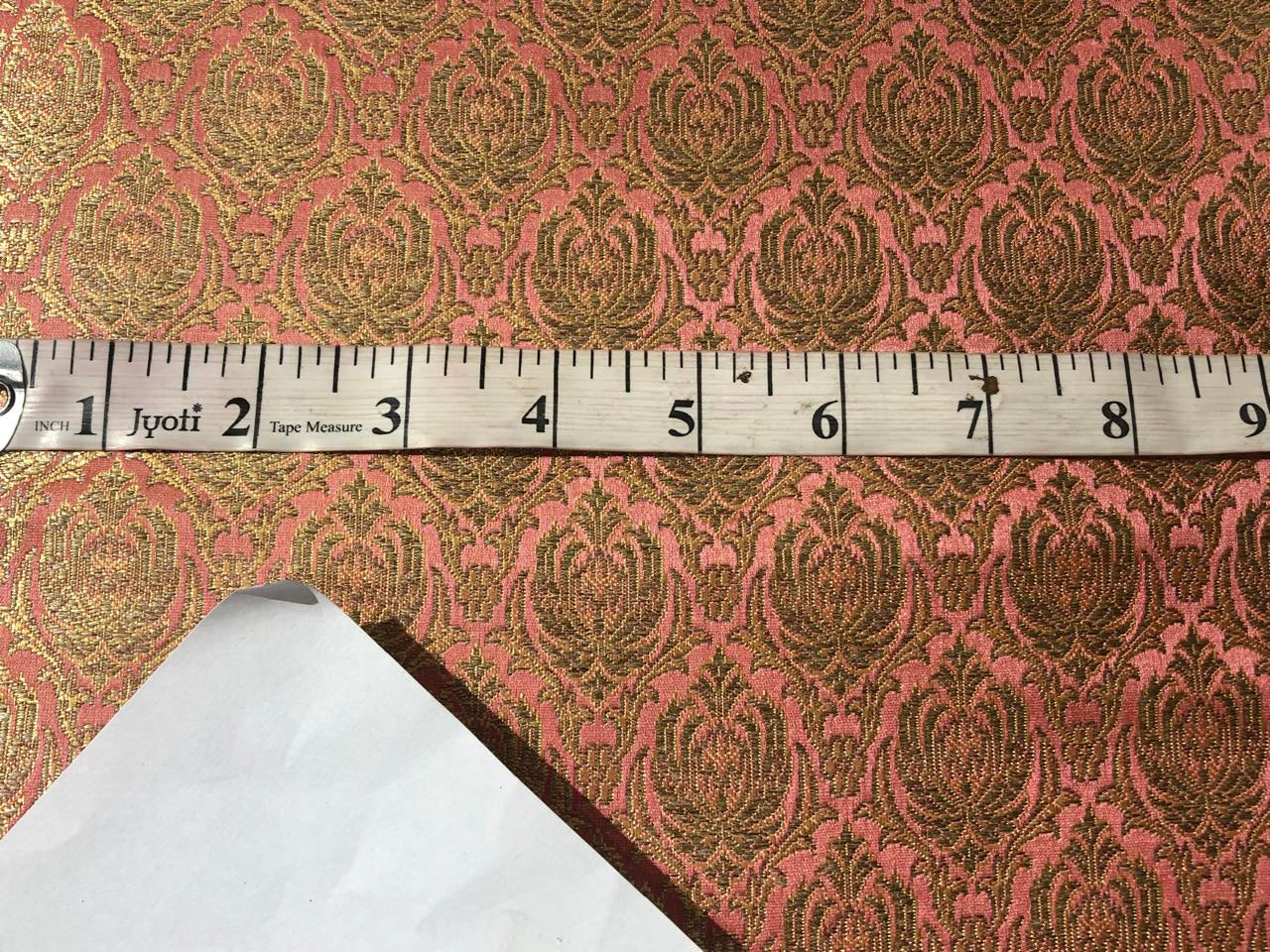 Silk Brocade fabric  jacquard  available in 2 colors mint and old rose BRO1004[4/5]