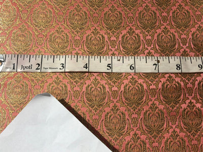 Silk Brocade fabric  jacquard  available in 2 colors mint and old rose BRO1004[4/5]