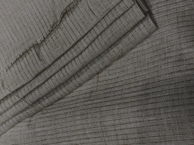 100% Linen stripe fabric mis-dent European dobby [17722]