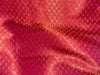 Silk Brocade fabric pink ,orange and metallic gold color 44" wide BRO376[6]