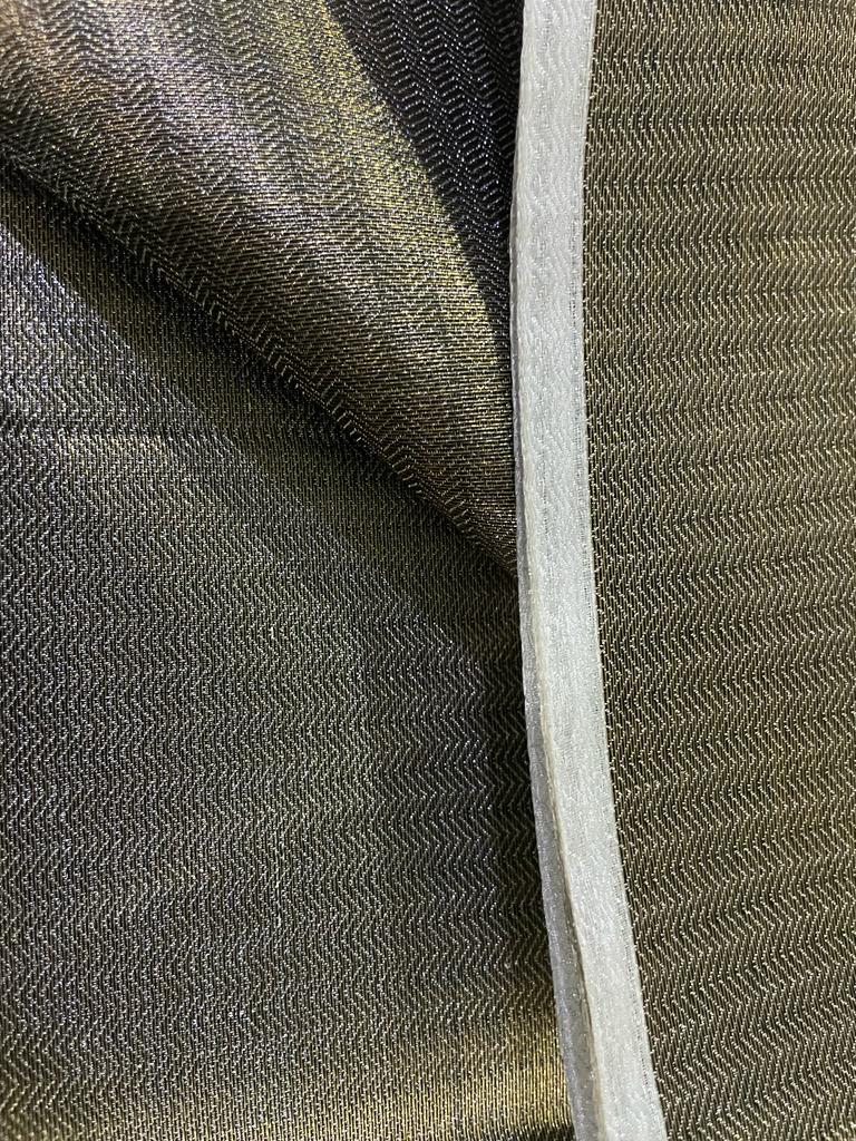 Brocade Tissue fabric available in 3 colors namely metallic