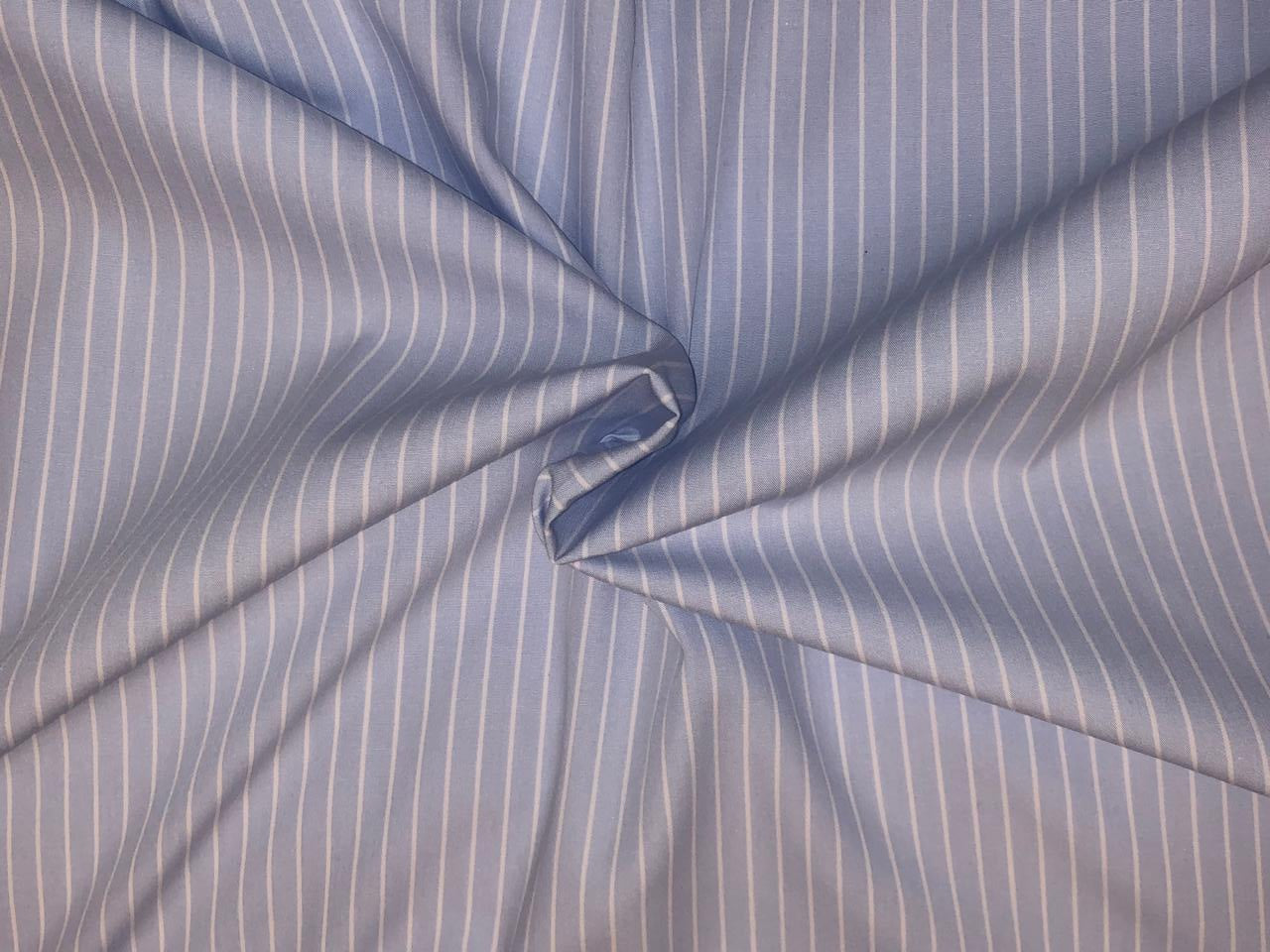 100% Cotton  Blue and white 58" wide available in medium blue and powder blue [18563/64]