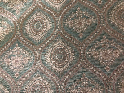Brocade Fabric 44" wide BRO848/BRO907 available in two designs and color blueish grey and dusty rose red