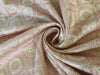 Brocade Fabric 44" wide BRO848/BRO907 available in two designs and color blueish grey and dusty rose red