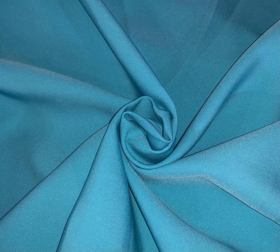 Scuba Crepe Stretch Jersey Knit Dress fabric SKY BLUE 58 Scuba Crepe Stretch Jersey Knit Dress fabric SKY BLUE 58