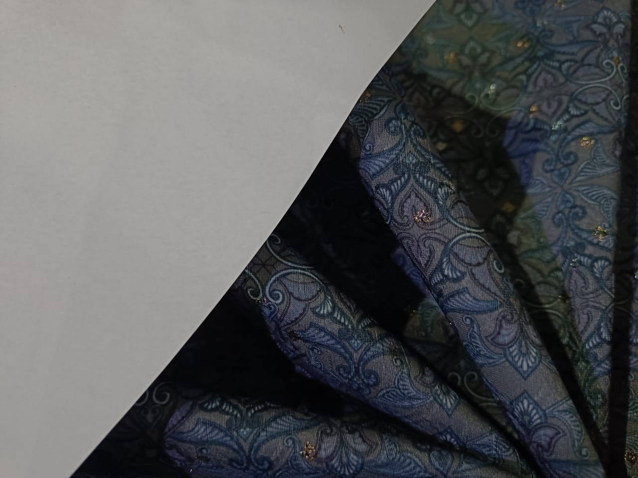 Brocade fabric slate blue and grey color 58" wide BRO892[2]
