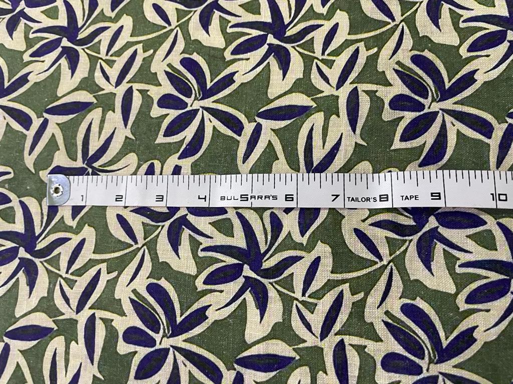 100% linen digital print FLORAL fabric 58" wide [15382]