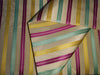 SILK TAFFETA FABRIC MULTI COLOUR 54&quot; WITH STRIPES-54&quot; wide TAF127[5]