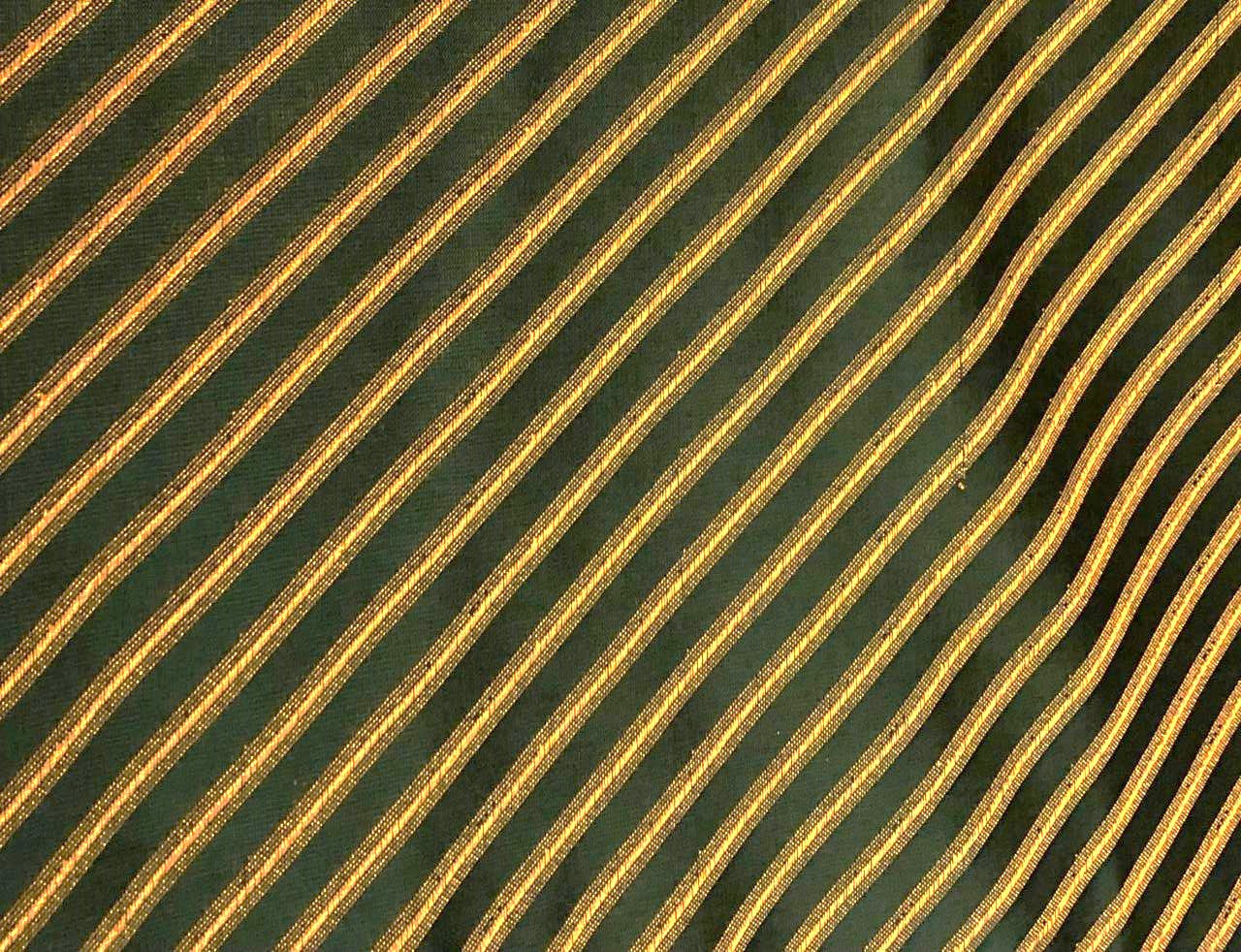 Silk Brocade fabric available in 6 colors royal blue/purple/mustard gold/red/green and gold stripe jacquard 44" WIDE BRO900[1,2.3,4.5,6]