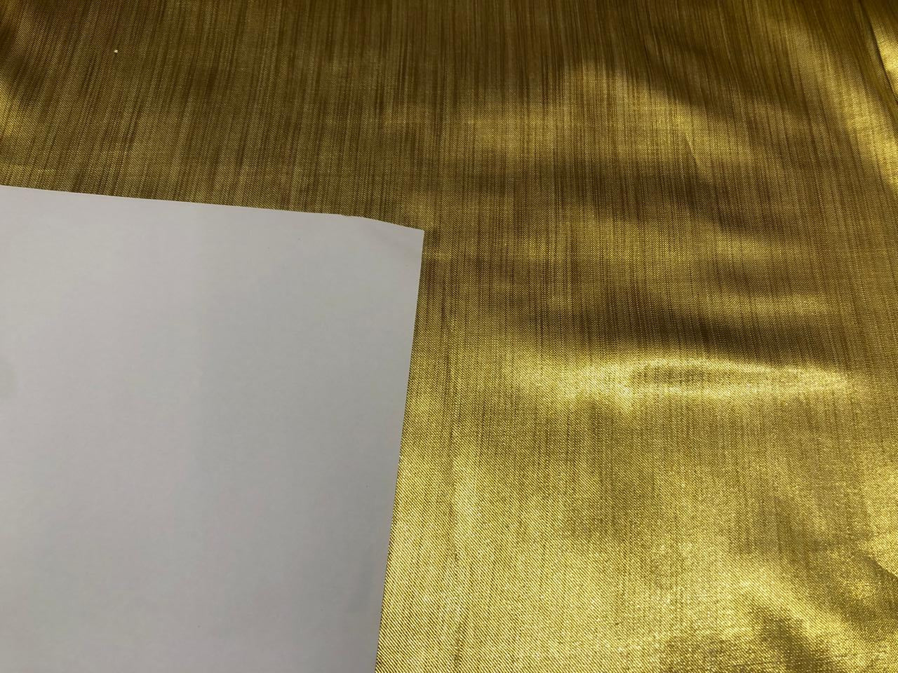 Silk Brocade fabric tissue gold opaque BRO1078[2]