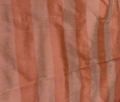 SILK Dupioni FABRIC Shades of Orange color Stripes DUPS27[1]