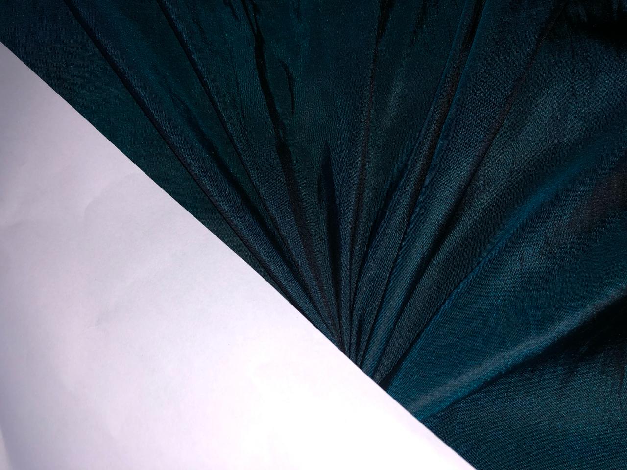 100% pure silk dupioni fabric 2 tone blue x black color 54" wide DUP196[1]