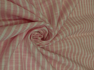 100% Cotton Poplin 58" wide  stripes available in 2 colors light pink and dark pinkp[18311/12]