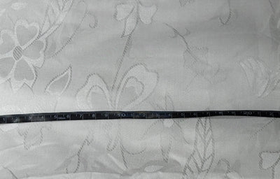 Organic Jasmin Jacquard Fabric raised, intricate floral patterns in 2 designs [18822/23]