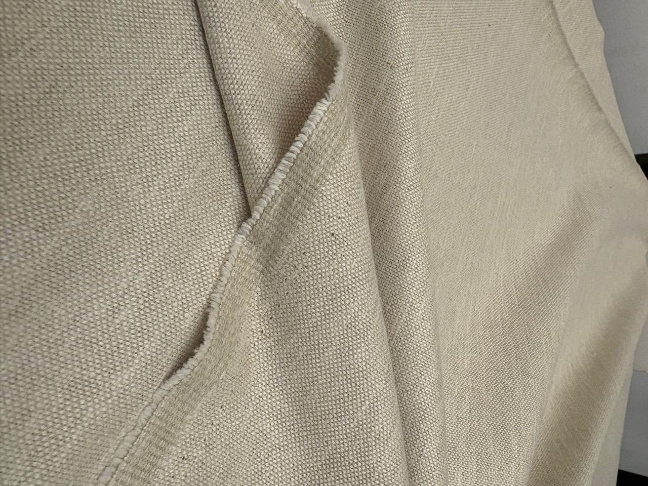 Suiting fabric PC Linen fabric a combination of polyester (P) and cotton (C) available in 3v colors white ,ivory and beige.