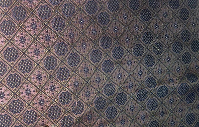 Brocade Fabric Embroidered 44" wide BRO853 available in SIX colors [CLOUDY BLUE,SILVER BLUE,TEAL, PINKISH RED, COBALT BLUE AND ROSEWOOD]