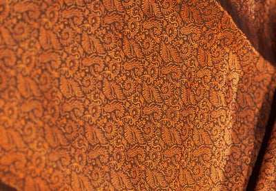 Brocade Fabric Burnt orange vines Jacquard  44" BRO1029[2]