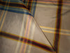 100% PURE SILK TAFFETA FABRIC PLAIDS FAWN,BLUE.BURGUNDY,MUSTARD PLAIDS 54" wide TAFNEWC5[2]