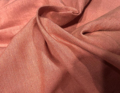 Linen  75% COTTON 25%  54" wide two tone linen peach x pink [17721]