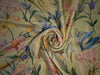 Satin fabric Floral print 54" wide available in three colors pink/yellow/green