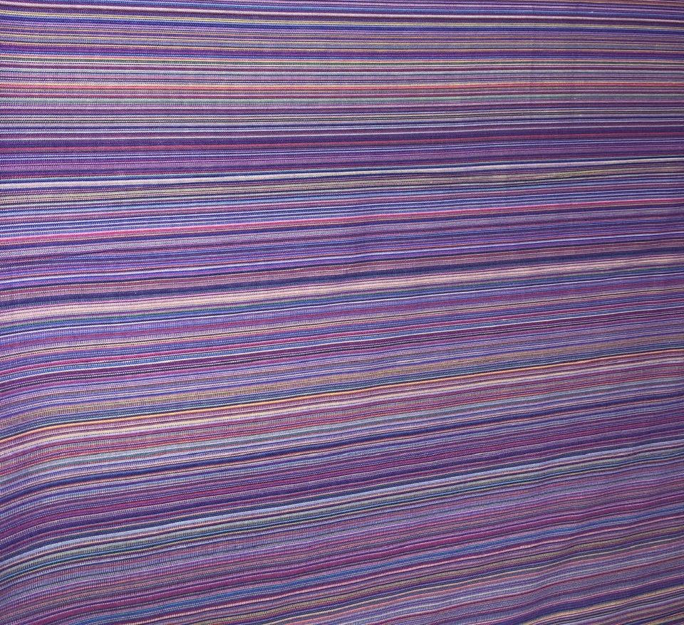 100% cotton poplin multicolor stripe 56" wide [18386]