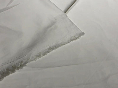 White Supima cotton fabric 147 cms wide  in natural white  color [17739]