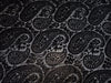 Black Devore Polyester Viscose Burnout Velvet fabric 44" wide [9851]
