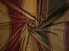 100% SILK TAFFETA FABRIC GOLD.KHAKHI,BROWN  Stripes 54&quot; wide TAFS31[1]