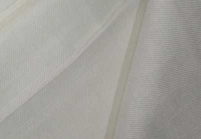 100% NATURAL FIBRE SOYABEAN PROTEIN or “vegetable cashmere” fabric natural  color [dark ivory] 58" wide dyeable [16674]