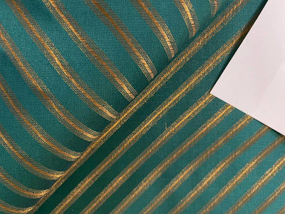 Silk Brocade fabric available in 6 colors royal blue/purple/mustard gold/red/green and gold stripe jacquard 44" WIDE BRO900[1,2.3,4.5,6]