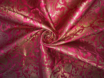 Brocade fabric jacquard PINK 44&quot; wide BRO828[6]