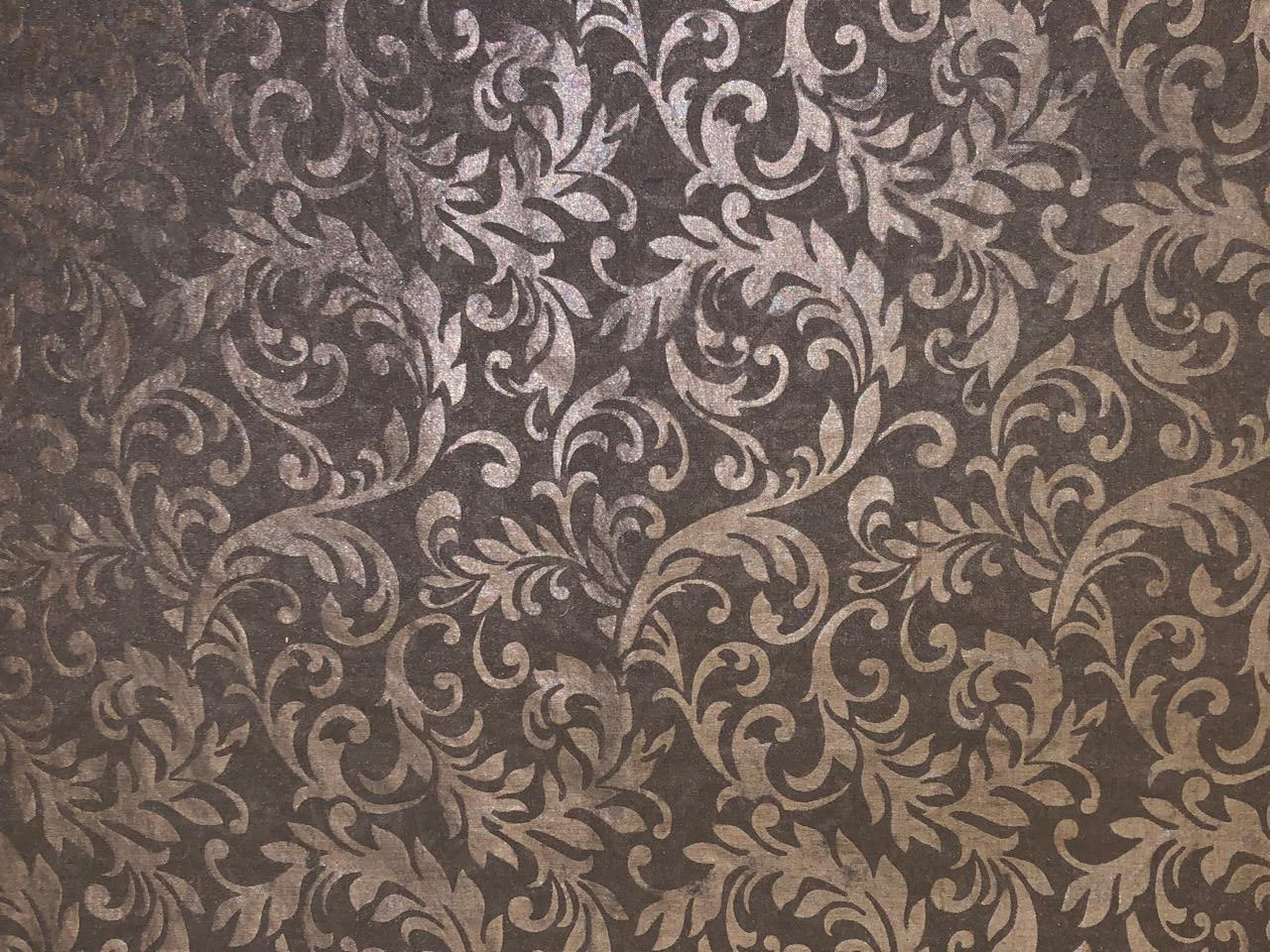 Mull  Cotton Chanderi Fabric embossed 44&quot; wide available in 2 colors black and white [18499/500]