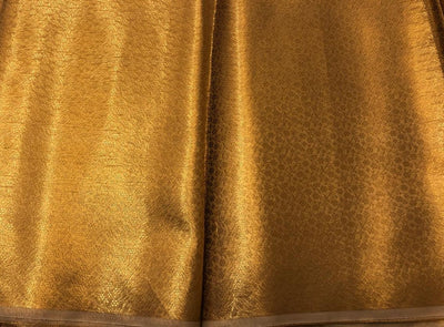 Silk Brocade fabric gold metallic self jacquard 44" wide [BRO1097[1]