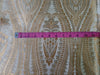 SILK BROCADE FABRIC Cream &amp; Metallic GOLD COLOR BRO240[1]