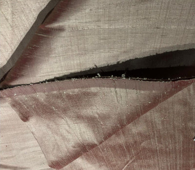 100% Pure silk dupioni fabric red x cream  color 54" wide with slubs MM129[1]