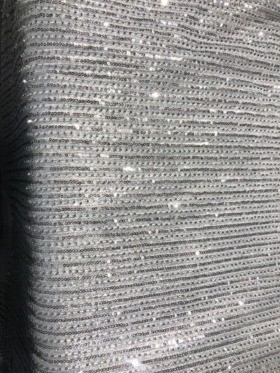 NET SILVER WITH GREY SEQUIN [16833]