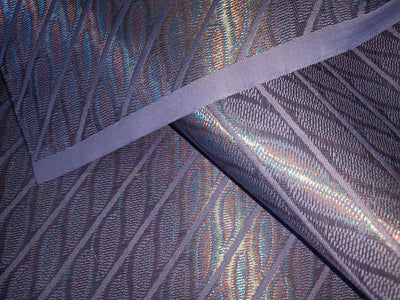 Brocade fabric pale lavender and metallic blue and copper color 44" wide BRO888[2]
