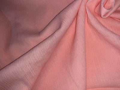 Cotton crush crepe  fabric 58" wide available in 11 colors deep orange /blush/royal blue/lemon/black/white/scarlet red/amethyst/pink/peach and  candy red