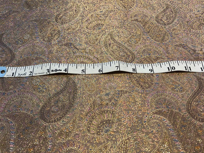 Silk Brocade fabric pastel pink and lilac paisleys BRO1093[3]