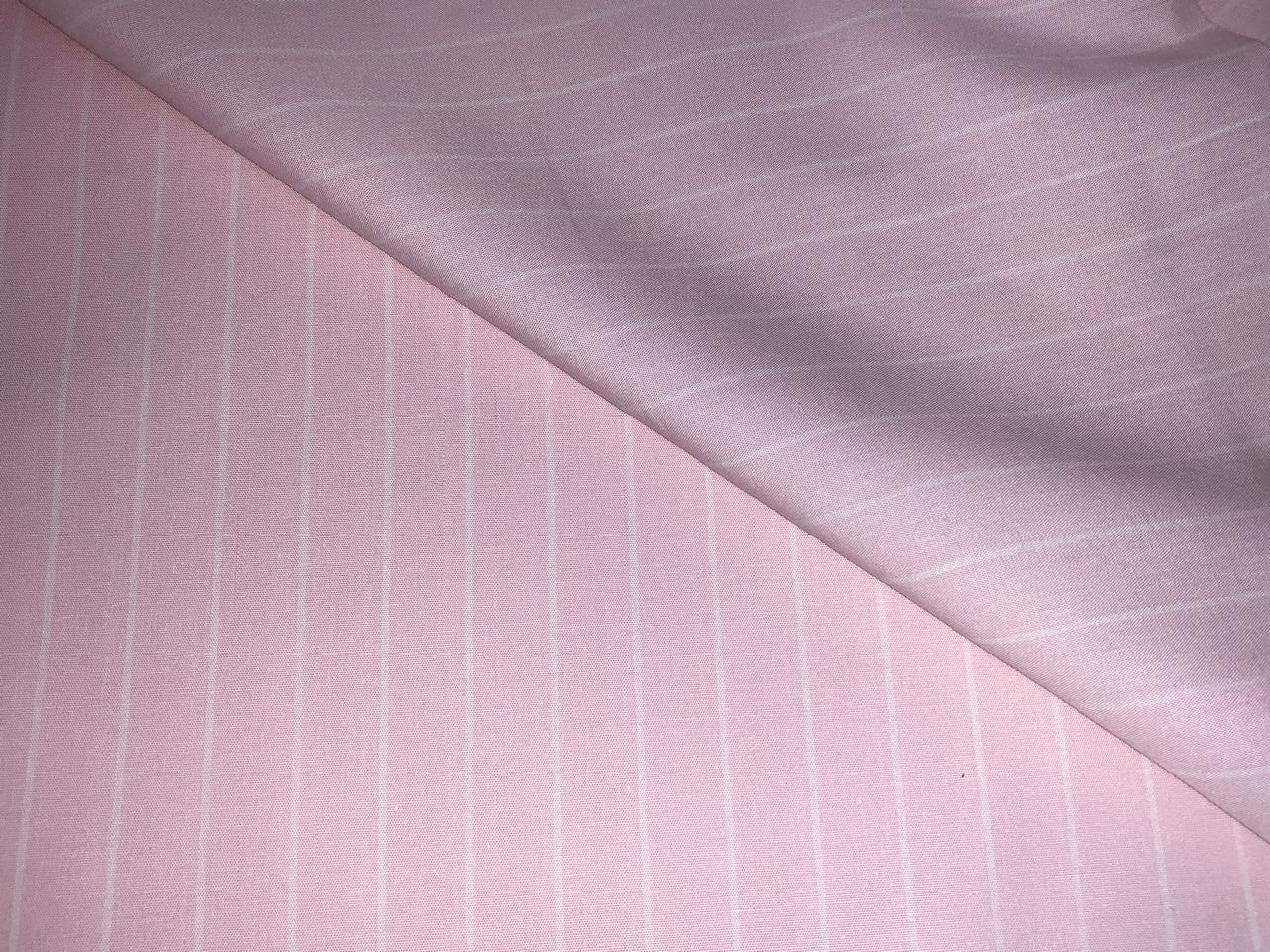 100% cotton poplin pastel pink and white  stripe 56" wide [18387]