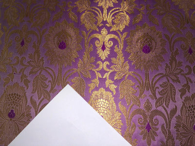 Brocade  Metallic GOLD fabric 44 inch wide available in 8 colors  silver grey,mint green,silver blue,lilac, rose pink,blue,peach and sea green BRO1010