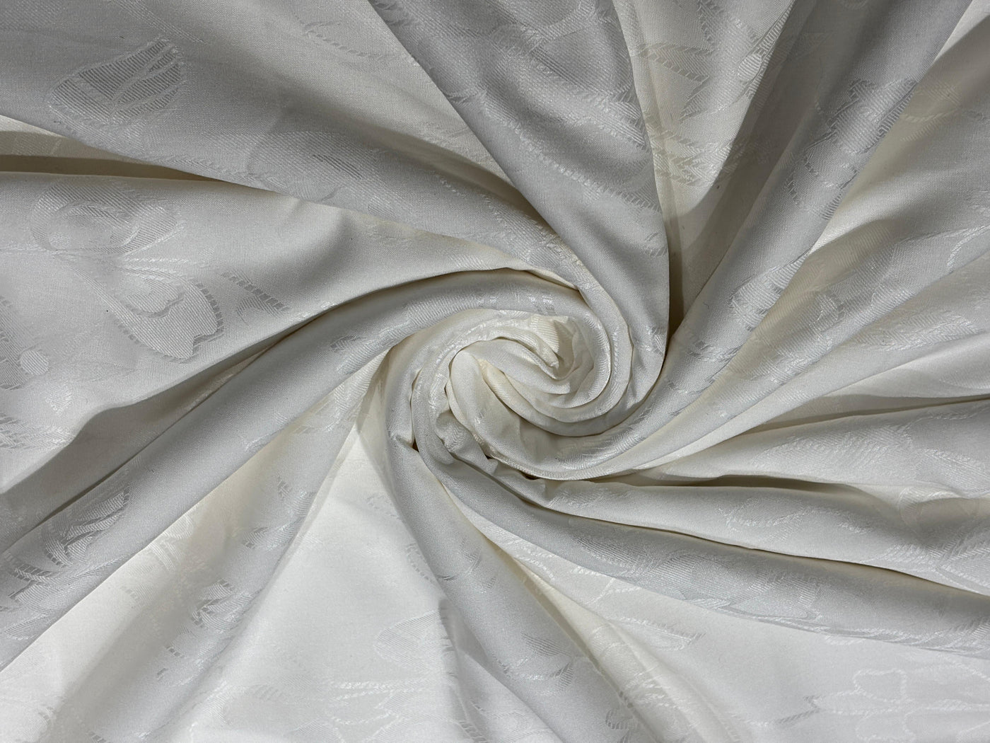 Organic Jasmin Jacquard Fabric raised, intricate floral patterns in 2 designs [18822/23]