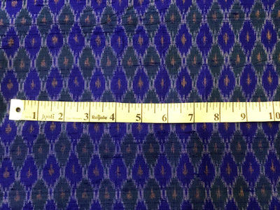 100% pure silk dupion ikat fabric INK BLUE color 44" wide available in 2 combinations[18475/76]